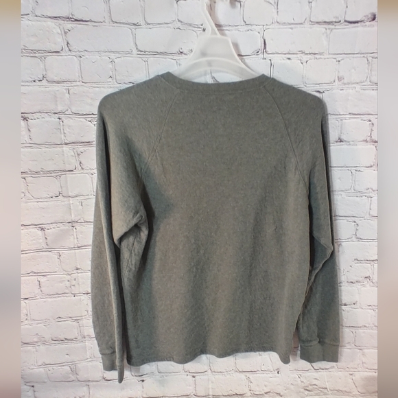 Madewell Men's Preppy Thermal Henley Button Up Longsleeve Green M - Picture 2 of 16